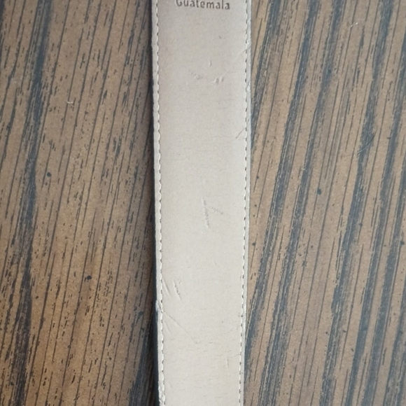 Genuine Leather Dark Brown Belt Mens Size XXL Silver Buckle - Picture 9 of 9